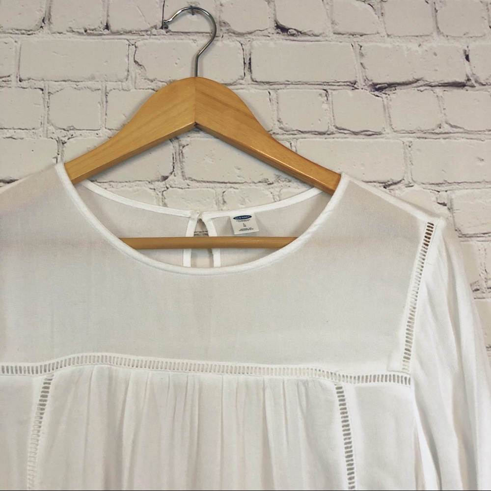 Old navy bell peasant top